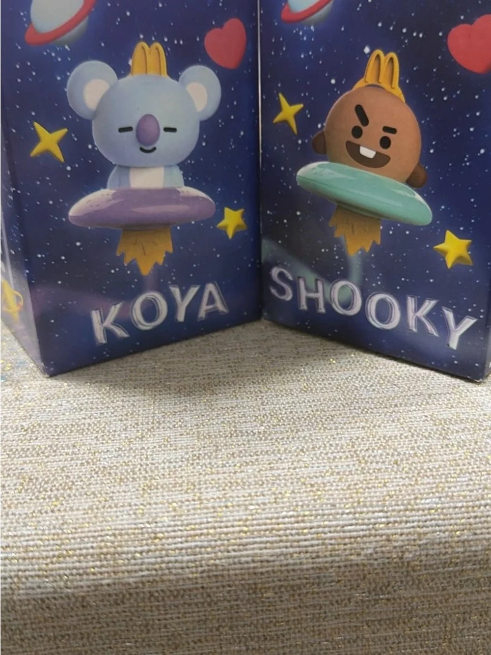 Koya & Shooky Plush Figures Set - Blue and Brown